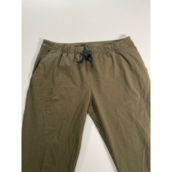 LULULEMON On The Fly Pants Dark Olive Inseam 27 inches, Size 10 - Picture 2 of 11